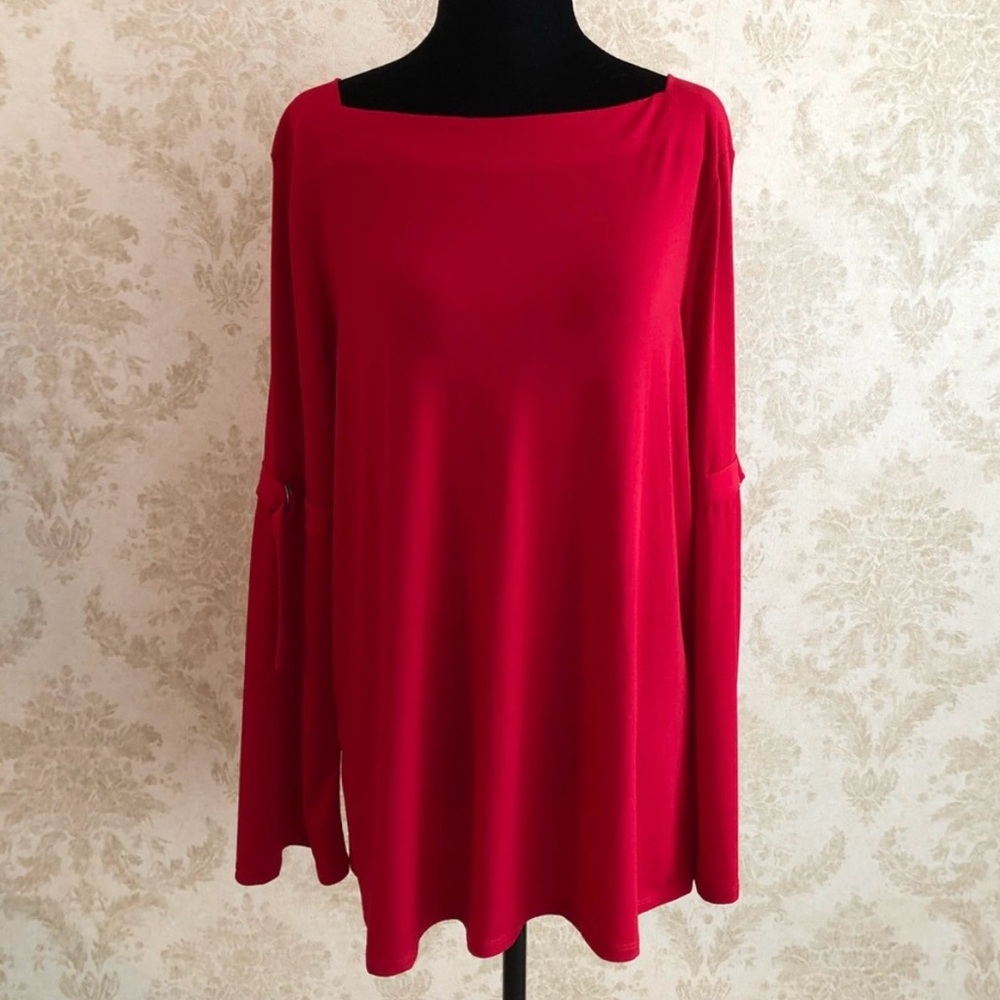 Ellen Tracy Bold Red Tunic